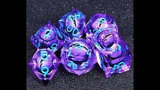 Liquid Core Dragon Eye dnd dice set