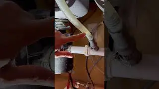 Dishwasher drain connection #homeinspection #dishwasher #plumbing ing