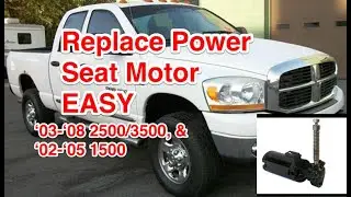 ЛЕГКО заменить электропривод сиденья Dodge Ram 3500 2006 года выпуска