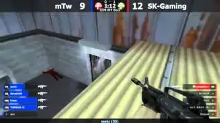 CS 1.6: IEM NY SK Gaming vs mTw Zonic 3 spray f0rest 2 wallbang de_nuke SL4M Lol
