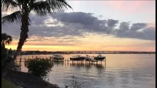 Beautiful Waterfront sunset - Indian River - Stuart - Jensen Beach - Florida