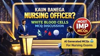 🩸 WBC Most Expected MCQs | KBC Style | Nursing Officer Exam Booster