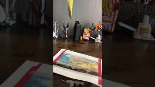 I painted the most BEAUTIFUL sunset for my Birthday