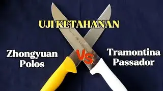 Menguji ketahanan ketajaman pisau antara Tramontina Passador VS Zhongyuan