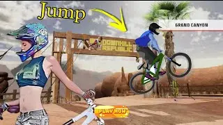 Downhill Republic Gameplay 2022| Bicycle Jumping new latest game 2022.
