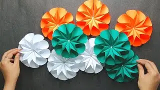 3 Republic day special craft ideas with colour paper 😄🧡