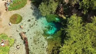 The Blue Eye (Syri i Kalt&euml;r)  - Sarand&euml;, Albania by Drone 4K