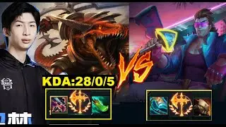 Quá Kinh Dị Với Renekton Fam Tận 28 Mạng Của Xiao Chao Meng/DariusLol