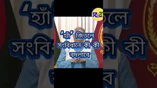 গণভোটে হাঁ বললে কী হবে, না বললে কী?  #likecommentshare