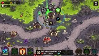 (Orc Warriors Den only) A Night In The Swamp (Iron) (Impossible) Kingdom Rush Vengeance