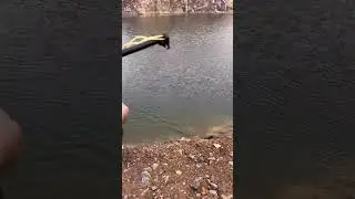 Shoot a fish bow and easily catch large fish by the river