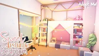 Sweet Aesthetic Bedroom 🩰 | Adopt Me Speed Build! Roblox