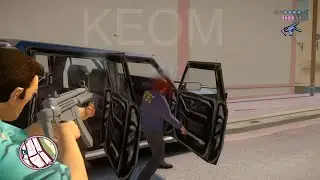 Epic Police Showdown in GTA Vice City Next Gen | Insane Wanted Level Fight!