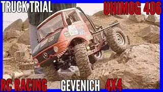 UNIMOG 406 4X4 OFFROAD TRIAL TRUCK ON RACE TRACK