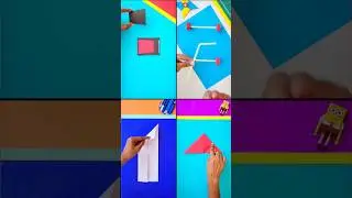 PAPER TOYS | 4 super easy paper toys , how to make magic colour changing heart | DIY car