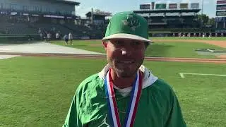 Wall Hawks Head Coach Jeremy Gordon after the Hawks' State Championship Victory