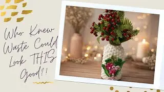 Best Out of Waste Flower Vase DIY | Handmade Home Decor Idea #diy #bestoutofwaste #flowervasediy