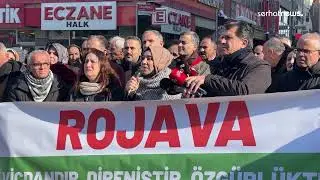 Van’da Rojava açıklamasına polis ablukası