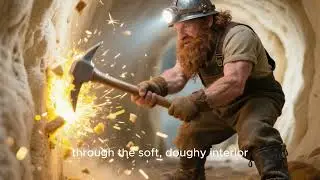 Bread Tunnel Escape | Tiny Miner Adventure Cinematic AI Short