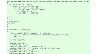 Implementing a Multi-Layer Perception Using Vectors in C/C++
