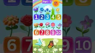 Learn Numbers 1 to 10 for Kids 🌸🌹| Number Song 1-10 | Counting for Kids| Fun Learning Video | Part 1
