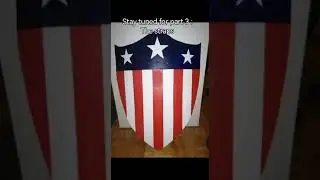 Captain America's Shield part 2 (Bucky rescue) Cosplay- the paint!