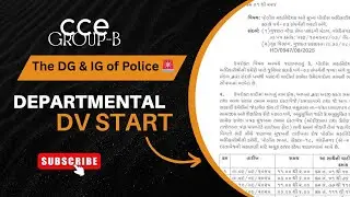 The DG & IG of Police 🚨 | CCE Group-B Departmental DV & Caste Varification