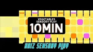 Vegetables Sensory Video | Meditation | Calm Relax Soothe Songs | Sensory Play | Autism Awareness