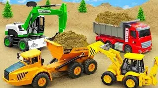 Diy toys jcb machine truck tractor trolley and trippers videos...