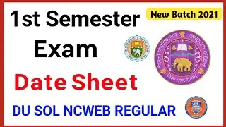 Important update | Du, sol First Semester Exam Date sheet 2022 | SOL First semester Exam DateSheet