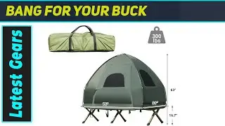 Moccha Folding Camping Tent Cot: The Ultimate Elevated Sleep System!