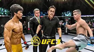 Bruce Lee vs Stephen Thompson   EA Sports UFC 3   Epic Fight 🔥🐲