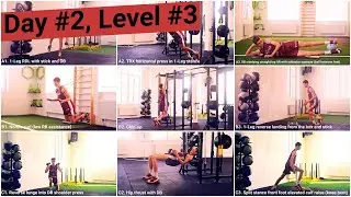 Full set - Resistance training (basketball court) - Day #2, Level #3 (30min loop)