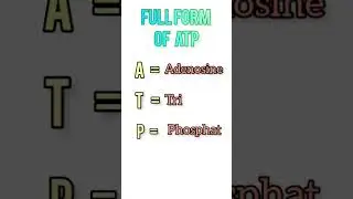 Full Form Of ATP | Endless Education |#like #success #viral #fullform #ATP #support #biology #viral