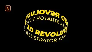 ILLUSTRATOR: EFECTO de TEXTO CILINDRÍCO 3D  || 3D CYLINDER WARP TEXT EFFECT - Tutorial