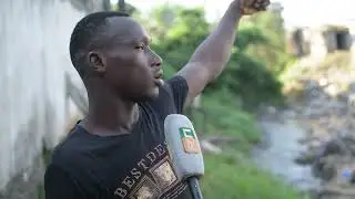 A Yopougon (Abidjan), un ravin trouble la quiétude des populations
