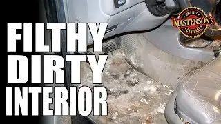 How To Clean a FILTHY Dirty Car Interior - Masterson's Car Care - Auto Detailing