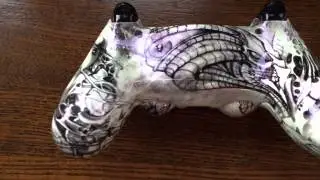 PS4 controller hydro dipped in Biomech
