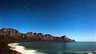 Startrails over Kogel Bay