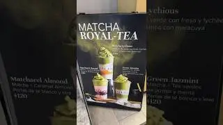 Trying bubble tea in Mexico