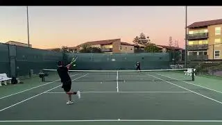 Example Of Beginner Tennis Rally (9 Months Experience)