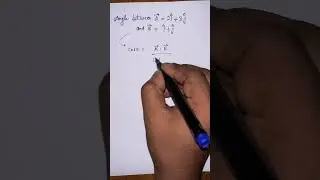 Angle between two Vector #maths