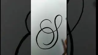 Letter S in calligraphy✨#shorts #calligraphy #cursivewriting