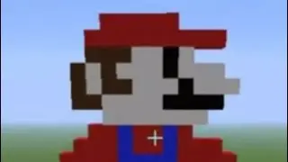 Construí o super Mario no Minecraft
