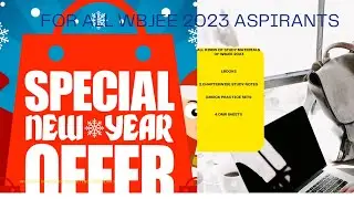 ALL TYPES OF STUDY MATERIALS FOR ALL WBJEE 2023 ASPIRANTS......👆👆☺️☺️☺️.....Link in Description....