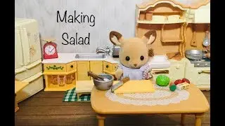 Making Salad 🥗 - Calico critter Stopmotion