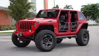 Custom Color Matched SoFlo Wrangler Finished in High Gloss Red