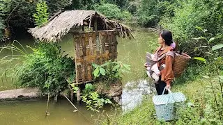 Single mom: Restoring an abandoned house, harvesting vegetables and fruits to sell at the market.
