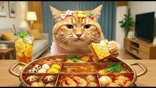 My first mini food vlog 😻🫰#cat #shorts #foodvlog #asmr #orangecat 