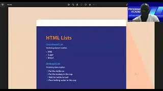 Full Course html Unordered list and ordered list for beginners